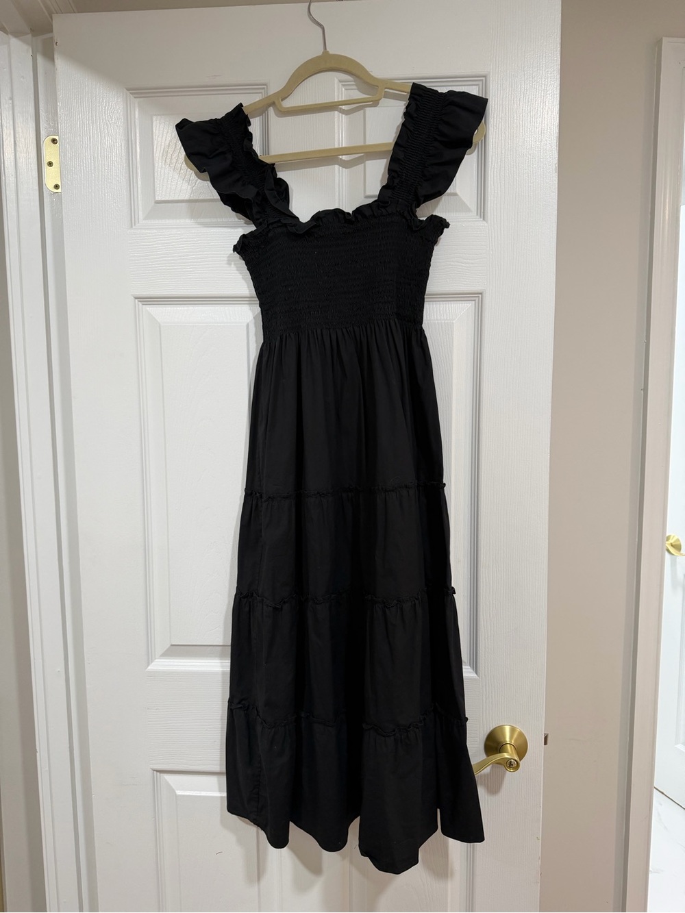 The Ellie Nap Dress - Black Poplin - XXS